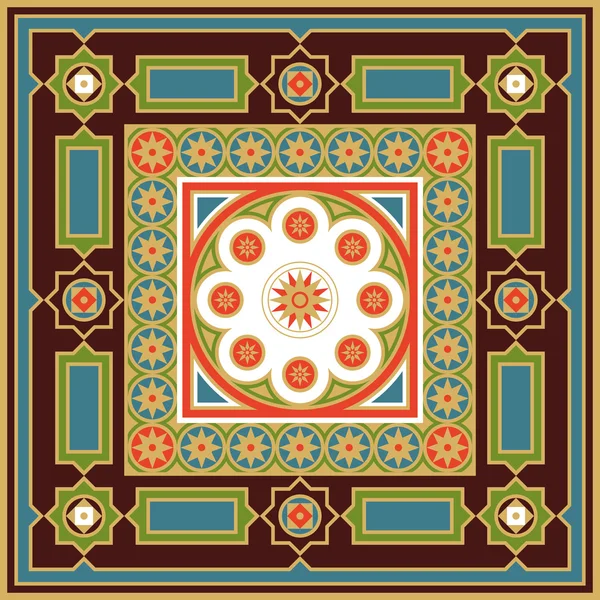 Geometrische naadloze patroon in Arabische stijl. — Stockvector