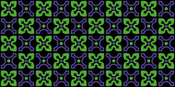 Patrón geométrico horizontal. Decoración para papel pintado, telas, azulejos y mosaicos . — Vector de stock