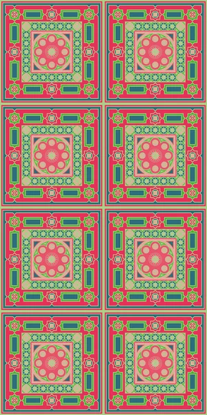 Geometriska seamless mönster i arabisk stil. Dekoration för tapeter, tyger, kakel och mosaik. Royaltyfria Stockvektorer