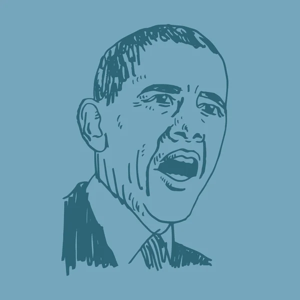 バラク オバマ大統領似顔絵ストックベクター ロイヤリティフリーバラク オバマ大統領似顔絵イラスト Depositphotos