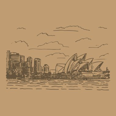 Görünüm Sydney Opera Binası, Avustralya.