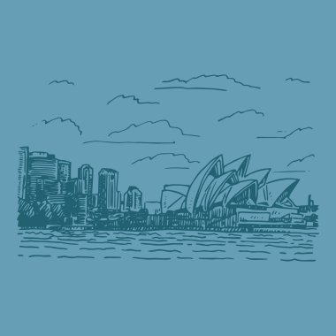Görünüm Sydney Opera Binası, Avustralya.