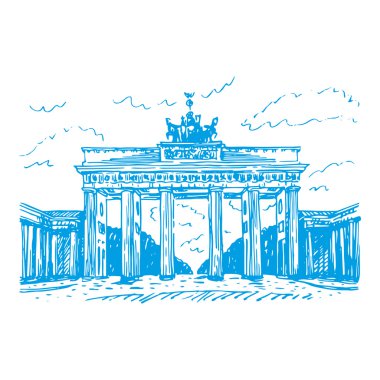 Brandenburg Kapısı, Berlin, Almanya.