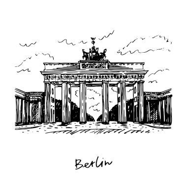 Brandenburg Kapısı, Berlin, Almanya.