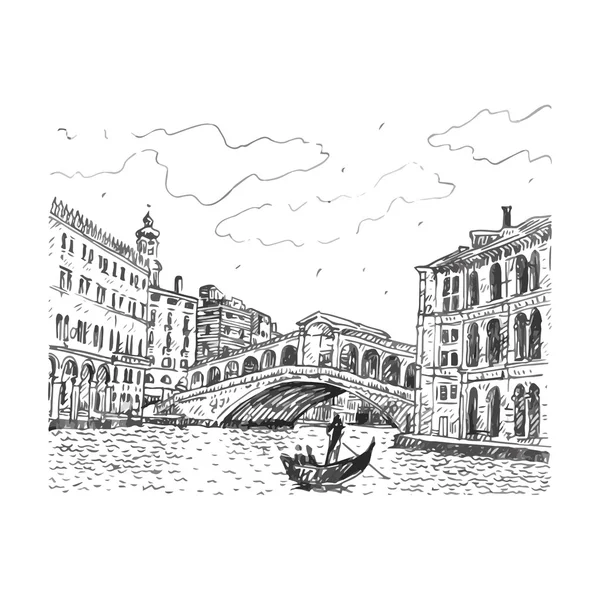 Rialto Köprüsü Venedik, İtalya.