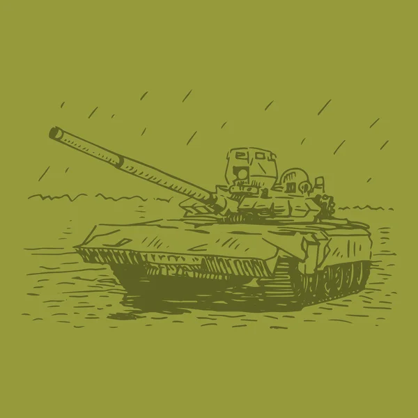 Tanque ruso T-72 . — Archivo Imágenes Vectoriales
