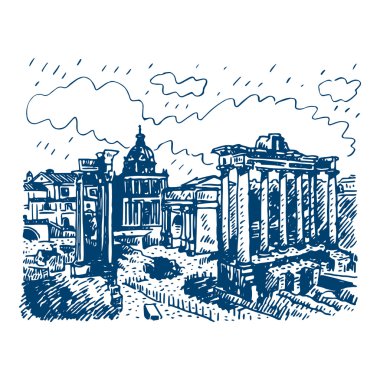 Roma Forumu, İtalya 'da.