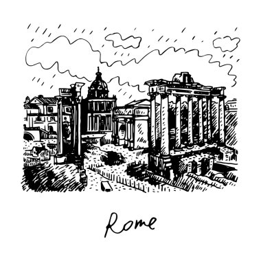Roma Forumu, İtalya 'da.
