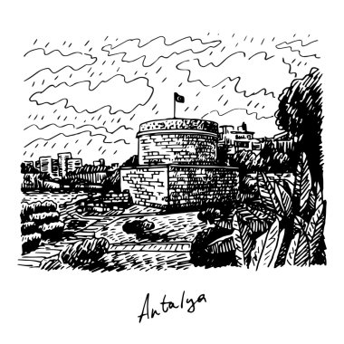 Hıdırlık Kulesi, Antalya, Türkiye'nin tarihi kent.