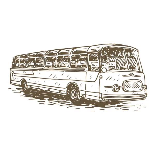 Autobuz retro. Fotografie de transport vintage . — Vector de stoc