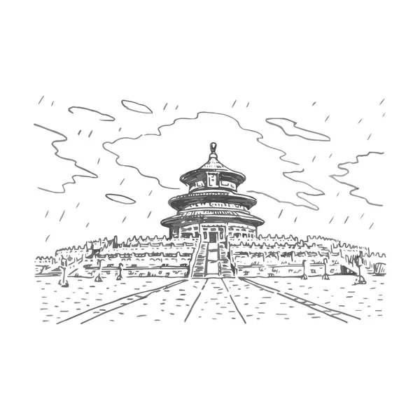 Pekin, Çin için iyi hasat için dua salonu.