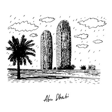 Al bahr kuleleri içinde city abu dhabi, Birleşik Arap Emirlikleri.