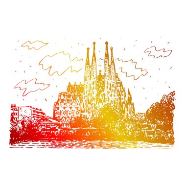 Sagrada Familia Tapınağı Barcelona, İspanya.