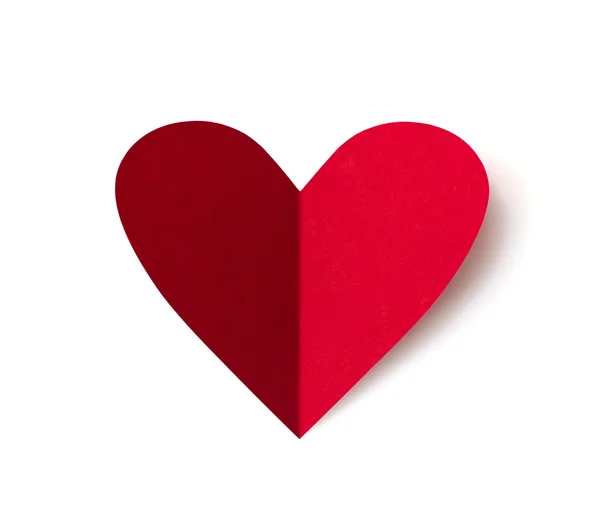 Бумажное сердце на день Святого Валентина — стоковое фото