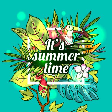 tropikal vektör desen