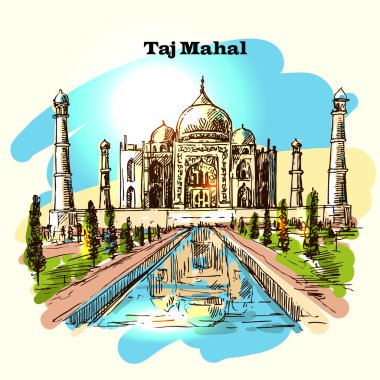 Taj Mahal kroki