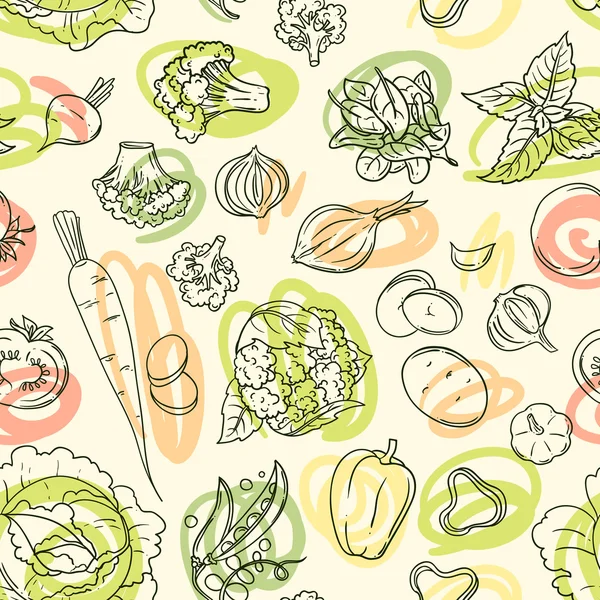 Vector ilustración verduras — Vector de stock