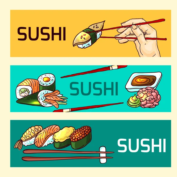 El mejor sushi — Vector de stock