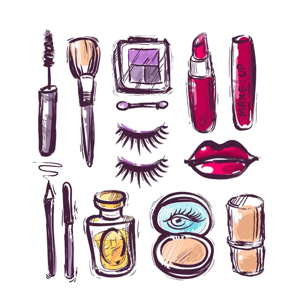 Mode maquillage — Image vectorielle