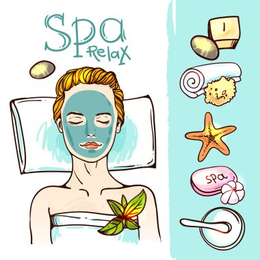 Spa kadın bekleyen spa Masaj