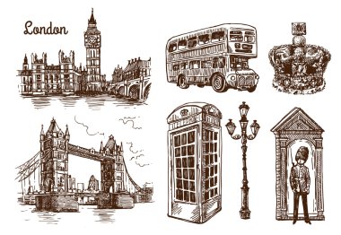 Londra kroki çizim