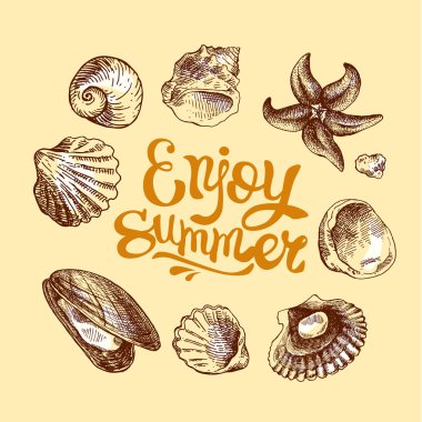 Kabuk elle çizilmiş