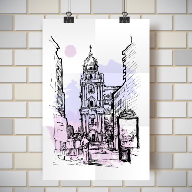 resimde şehir kroki