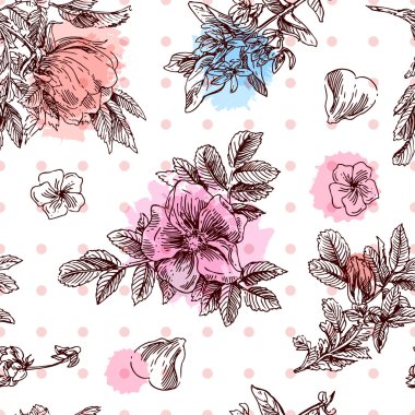 hand drawn flowers clipart