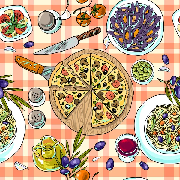 Італійська кухня — стоковий вектор