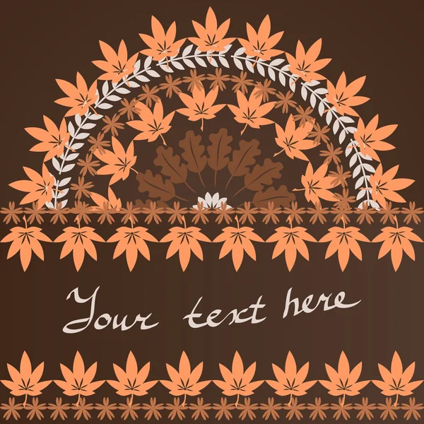 Autumn leaves background — Stock Vector