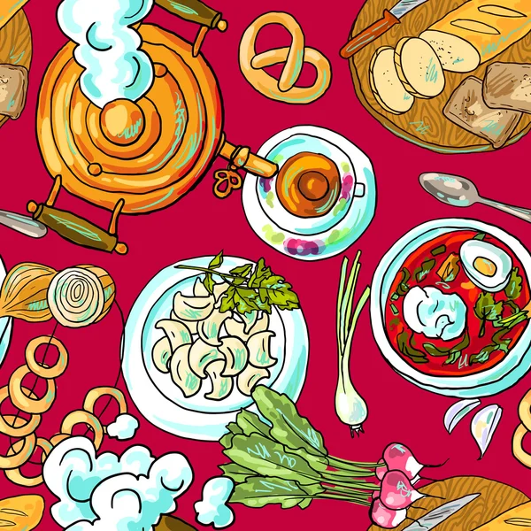 Russian food — Stock Illustration Russian food Royalty Free Stock Vectors