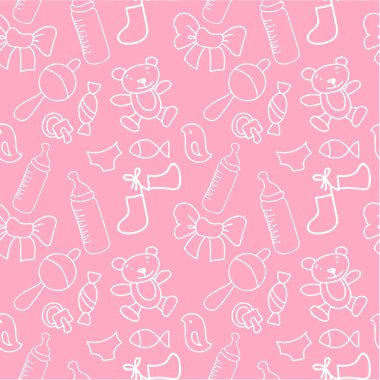 Yeni doğan kız seamless modeli