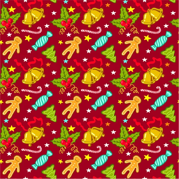 Christmas seamless pattern — Stock Vector