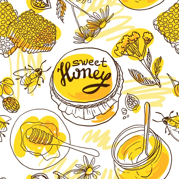香甜蜂蜜 — 图库矢量图片