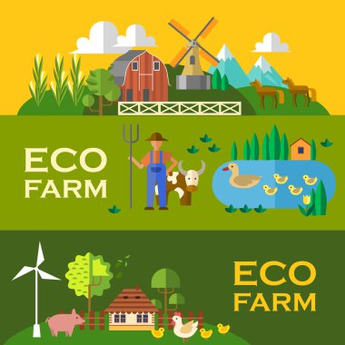eco farm clipart