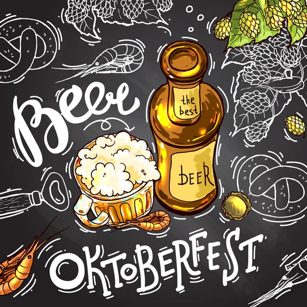 Illustration de bière — Image vectorielle