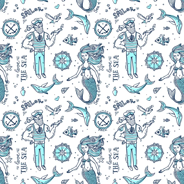 denizci ve deniz kızı