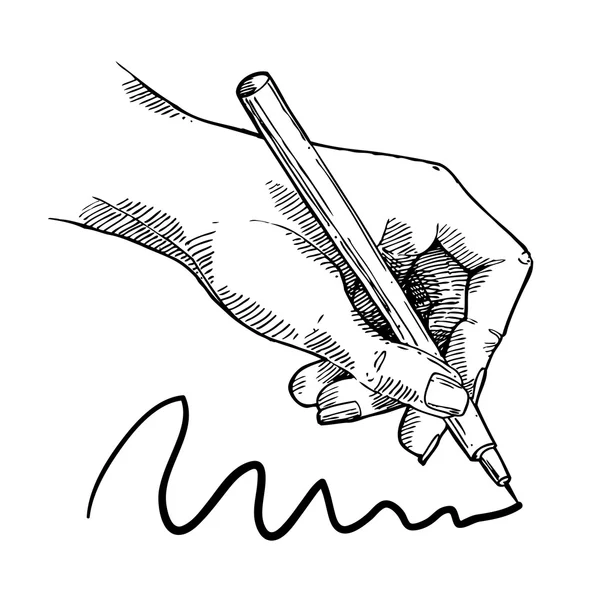 Tekening hand schets — Stockvector