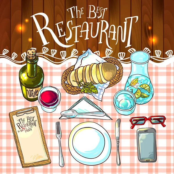 The best restaurant food — стоковый вектор