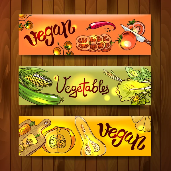 Σκίτσο διαφορετικά λαχανικά — Διανυσματικό Αρχείο