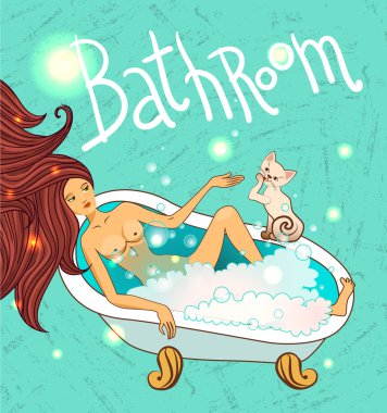 kadın banyoda rahatlatıcı