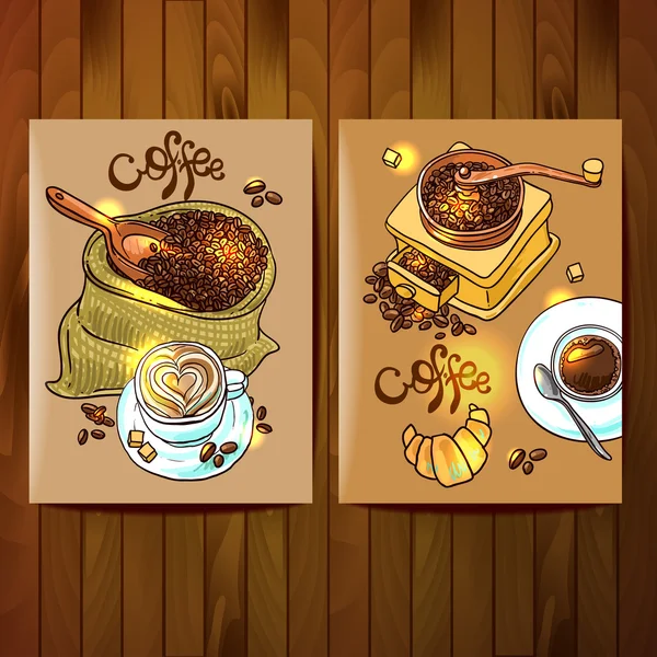 Иллюстрационный кофе — стоковый вектор