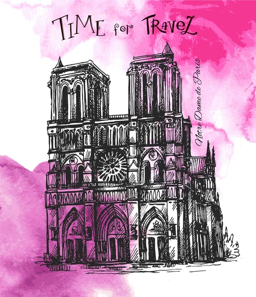 Notre Dame de Paris — Image vectorielle