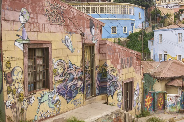 Färgglada Port staden av Valparaiso i Chile — Stockfoto