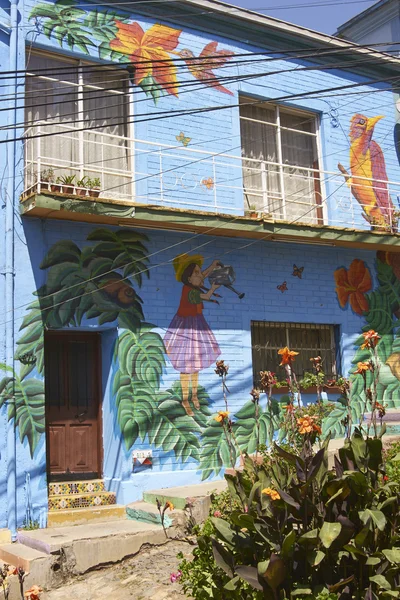 Colorido Valparaíso en Chile — Foto de Stock