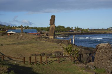 Moai Statue on Rapa Nui clipart