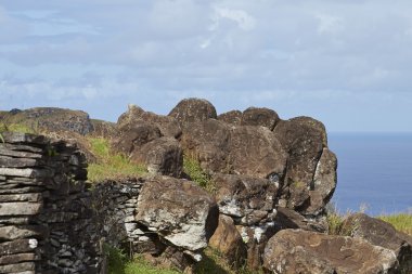 Şili 'nin güzel deniz kıyısı manzarası.