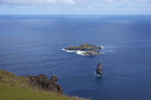 Eilanden van Motu Nui en Motu Iti, Paaseiland — Stockfoto