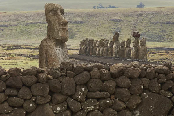 Ahu Tongariki on Easter Island — Stock Photo, Image
