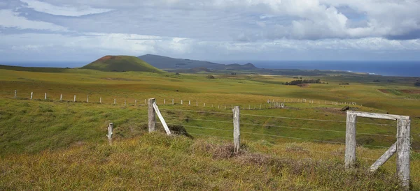 Krajobraz Wyspy wielkanocnej — Zdjęcie stockowe